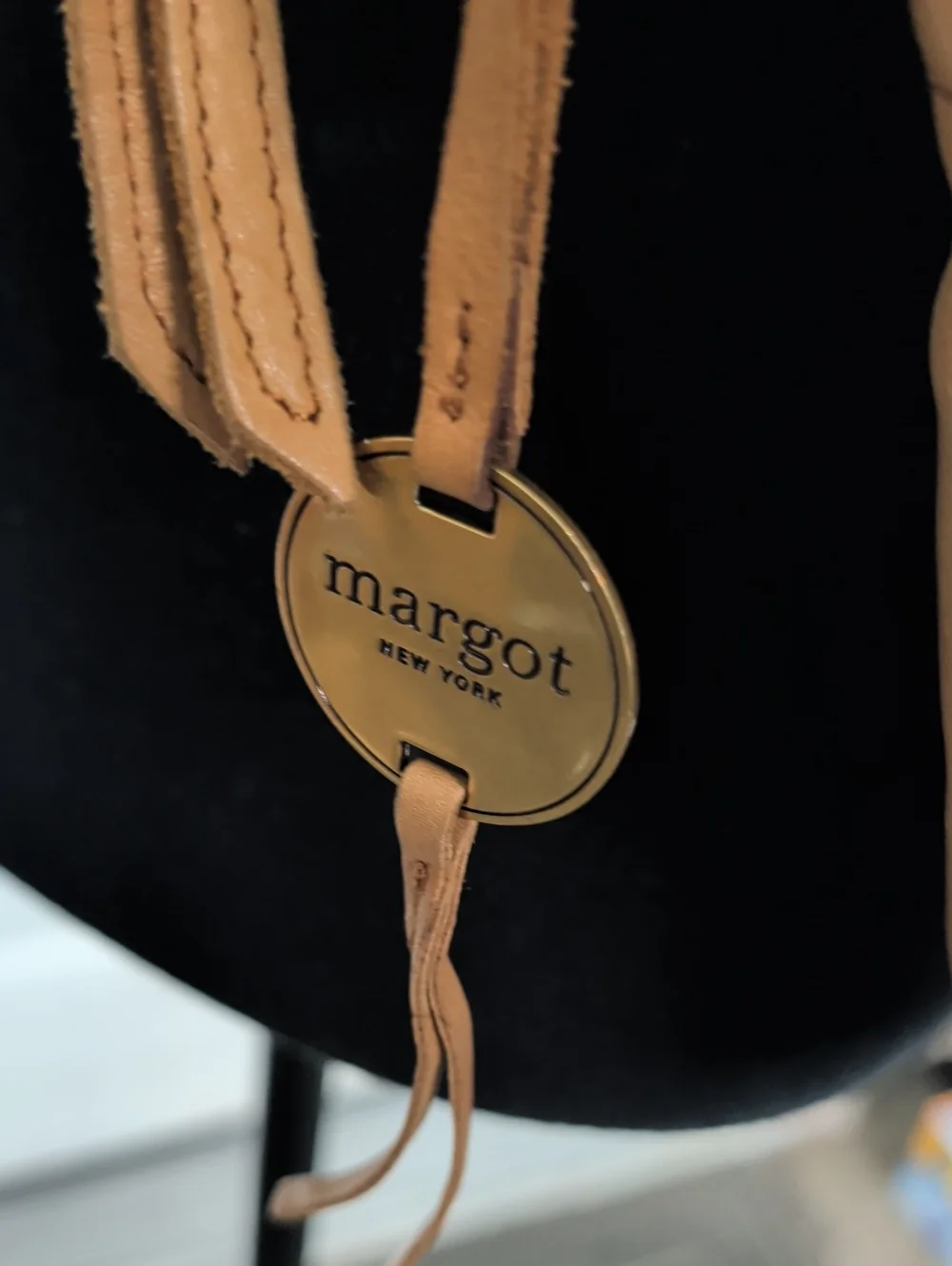 Margot New York Split Pocket Crossbody In Cognac